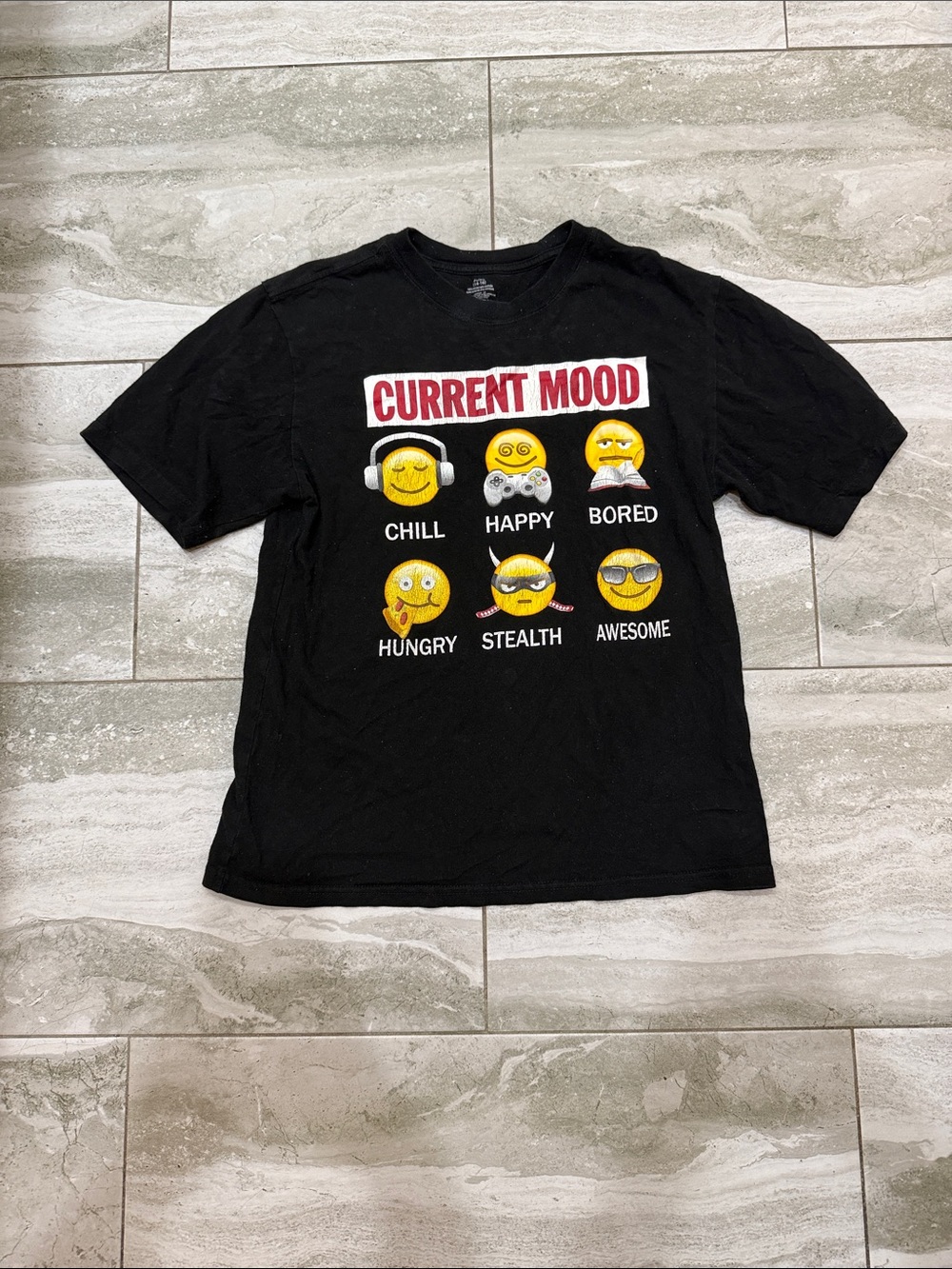 George Black "Current Mood" Emoji Graphic Tee